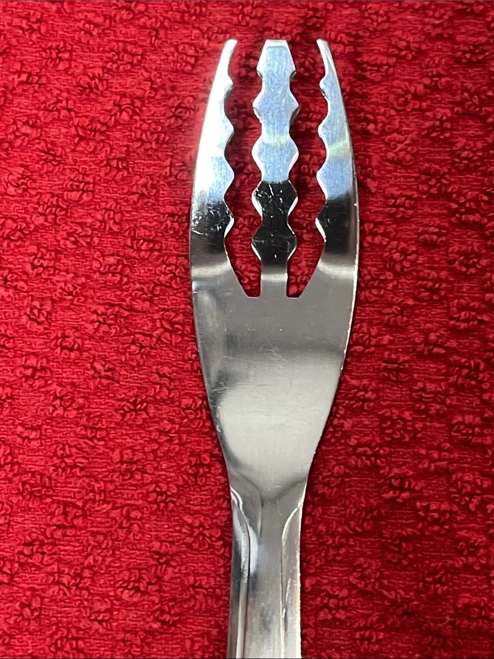 Vintage Stainless Steel Pasta & Fruit Fork Set – Unique Zigzag Tine Design